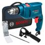 Imagem de Kit Furadeira Impacto Parafusadeira Bosch Gsb 450 Re Com 5 Brocas Concreto e Bolsa 110v