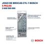 Imagem de Kit Furadeira Impacto Parafusadeira Bosch Gsb 450 Re Com 5 Brocas Concreto e Bolsa 220v