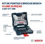 Imagem de Kit Furadeira Parafusadeira Bosch Gsb 450 Re Broca Bits 110v