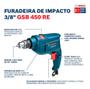 Imagem de Kit Furadeira Parafusadeira Bosch Gsb 450 Re Broca Bits 110v