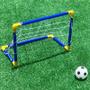 Imagem de Kit futebol Mini Trave Rede + Bola infantil 15 Peças - Wellkids