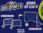 Imagem de Kit Futebol Para Meninos 2 Traves Com Bola E Bomba DM Sports