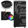 Imagem de Kit Gabinete Gamer Zilla Suporta Até 6 Fans e Water Cooler Com Vidro  Temperado + Water Cooler Pcyes Argb Tdp 200W + Cooler P/ Processador Intel I30 92mm  Cooler Master Para Intel