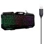 Imagem de Kit Gamer 4 em 1 Hoopson LED Rainbow - Teclado + Mouse + Headset + Mousepad - TPC-068K