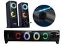 Imagem de Kit Gamer Caixa de Som Torre/Soundbar 12W RMS Led RGB e Mouse Ergonimico 7 Botões 7200 DPI Design Colmeia Led Rainbow
