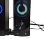Imagem de Kit Gamer Caixa de Som Torre/Soundbar 12W RMS Led RGB e Mouse Ergonimico 7 Botões 7200 DPI Design Colmeia Led Rainbow