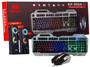 Imagem de Kit Gamer com Teclado Semi Mecânico, Mouse 6 Botões e Caixa de Som Multimídia Mod. Torre Soundbar LED RGB para PC e Notebook