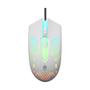 Imagem de Kit Gamer Evolut Starter com Teclado, Mouse, Headset e Mousepad, LED Rainbow, ABNT2, 1600 DPI, Driver 40mm, Branco - EG55