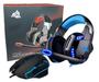 Imagem de Kit Gamer Headset fone de Ouvido c/Microfone + Mouse Optico Ergonomico 6 Botoes 1200 a 4800 Dpi - Knup