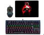 Imagem de KIT Gamer Led Teclado Mecânico Rainbow  + Mouse 7 Botões 4800 DPI + Mouse Pad Gamer