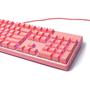 Imagem de Kit gamer motospeed ck700 rosa, teclado óptico mecânico, ansi e mouse, led azul, fmscb0080rsa
