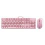 Imagem de Kit gamer motospeed ck700 rosa, teclado óptico mecânico, ansi e mouse, led azul, fmscb0080rsa