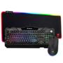 Imagem de Kit Gamer Mouse Sem Fio Teclado Semi Mecanico E Mousepad Rgb