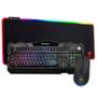 Imagem de Kit Gamer Mouse Sem Fio Teclado Semi Mecanico E Mousepad Rgb
