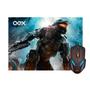 Imagem de Kit Gamer OEX Game War - Mouse LED + Mousepad MC100