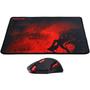 Imagem de Kit Gamer Redragon - Mouse Centrophorus, LED Vermelho + Mousepad, Control, Médio - M601 BA