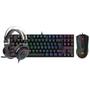 Imagem de Kit Gamer Redragon RGB, Headset Lamia 2 Surround 7.1 + Teclado Kumara Switch Outemu Blue + Mouse Cobra M711 12400 DPI, Preto - S125
