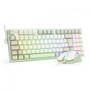 Imagem de Kit gamer redragon teclado e mouse ultimate gaming rig rgb branco e verde s134