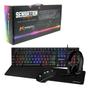 Imagem de Kit Gamer Sensation Led 3200dpi Mousepad Mouse Rgb Teclado