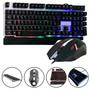 Imagem de Kit Gamer Teclado e Mouse LED RGB Iluminação Colorida