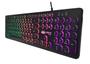 Imagem de Kit Gamer Teclado Full Size 107 Teclas Redondas Tipo Chocolate/Chiclete  Led RGB e Mouse Ergonomico Colmeia 7 Botões 7200 Dpi Sensor A725F Led RGB