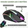 Imagem de Kit Gamer Teclado Led + Headset RGB + Mouse 1200 Dpi e Mousepad gamer