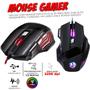 Imagem de Kit Gamer Teclado Led RGB Mouse Led e Pad Speed Plug and Play