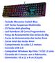 Imagem de Kit Gamer Teclado Mecanico Abnt2 Português Full Size Switch Blue Anti Ghosting e Caixa de Som Tipo Torre/Soundbar 12W Led RGB