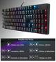 Imagem de Kit Gamer Teclado Mecanico Abnt2 Português Full Size Switch Blue Anti Ghosting e Caixa de Som Tipo Torre/Soundbar 12W Led RGB