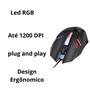 Imagem de Kit Gamer teclado semi mecanico mouse gamer headset mousepad