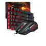 Imagem de Kit Gamer Teclado Semi Mecanico Mouse RGB USB Mousepad Gamer