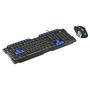 Imagem de Kit Gamer Vinik VX Gaming Grifo - Teclado, ABNT2, Preto/Azul + Mouse, LED Azul - 30087