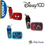 Imagem de Kit Garrafa 600 ml + Marmita 850 ml - Plasútil + Disney 100 - Stitch/Mickey/Homem-Aranha