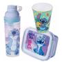 Imagem de Kit Garrafa 660ml Marmita 850ml e Copo 280ml Stitch Plasútil