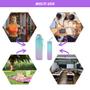 Imagem de Kit Garrafa Motivacional Fitness Antivazamento Squeeze Frases Hora Certa Agua TayDay 1 Litro + meio litro Treino