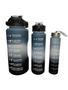 Imagem de Kit Garrafa Motivacional Para Academia Fitness - 2000ml 900ml 300ml