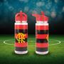 Imagem de Kit Garrafa Squeeze 450ml Time Flamengo C/ Mochila Tipo Saco - Licenciada Oficial