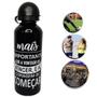 Imagem de Kit Garrafa Squeeze 500Ml Frases + Porta Celular Bicicleta