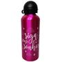 Imagem de Kit Garrafa Squeeze 500Ml Sonhos Rosa + Porta Celular