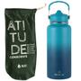 Imagem de KIT Garrafa Térmica Arell Straw Flask 946ml Inox com parede dupla e Saquinho RJC 100% algodão