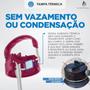 Imagem de KIT Garrafa Térmica Arell Straw Flask 946ml Inox com parede dupla e Saquinho RJC 100% algodão