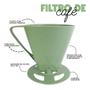 Imagem de Kit Garrafa Termica Café Prático com Açucareiro com Colher e Suporte para Filtro - Verde