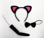 Imagem de Kit Gatinho Preto Orelha Pink Fantasia