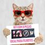 Imagem de Kit gato completo com 8 pç presente diverção tutelo catnip