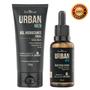 Imagem de Kit Gel Hidratante Facial Masculino 50g + Óleo de Barba Urban Men 30ml Homem Vegano Farmaervas