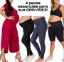 Imagem de Kit Gestante 4 Peças Roupas De Gravida