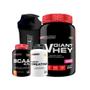 Imagem de Kit Giant Whey 900G+ Power Creatina 100G+ Bcaa 100G