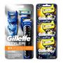 Imagem de Kit Gillette com Aparelho de Barbear Proglide Styler + 6 Cargas Fusion Proshield