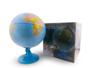 Imagem de KIT Globo Luminoso Day Night LED Base em Azul com Dupla Cartografia com Lupa 75mm