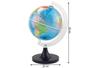Imagem de Kit Globo Terrestre 21cm Profissional + Mapa do Estado de SP + Mapa do Brasil 120x90cm Atualizado Escolar